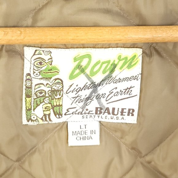 Eddie Bauer Coat Jacket Women's LT Light Purple Goose Down Snap Zip Front Retro - Picture 8 of 14